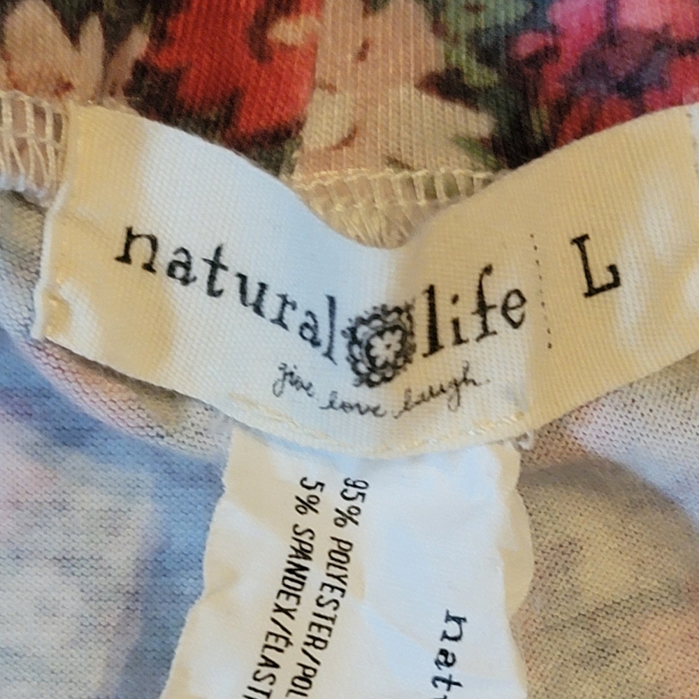 NATURAL LIFE Multi Color Blooms Wide Leg Pants💗 Note Inset Pic💗 - Picture 9 of 11